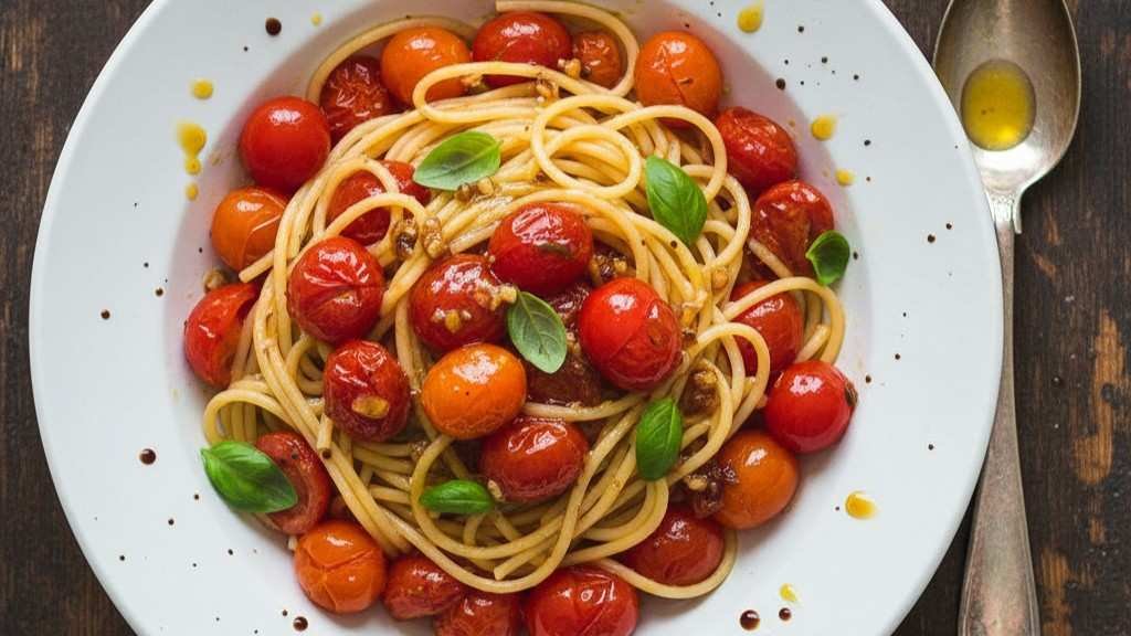 One-Pot Cherry Tomato & Garlic Butter Spaghetti