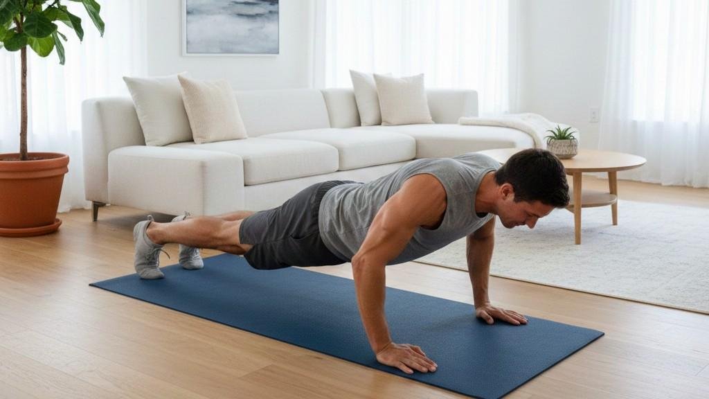 Push-ups Targets chest, shoulders, and triceps